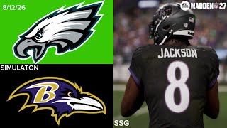 Ravens vs. Eagles Simulaton | Madden NFL 27 PS5 Gameplay (Preseason)