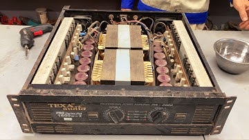 Restoring a Rare 36 Transistor Vintage Power Amplifier 3600W x2 Monster Revival