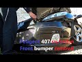 Peugeot 407 SW front bumper removal