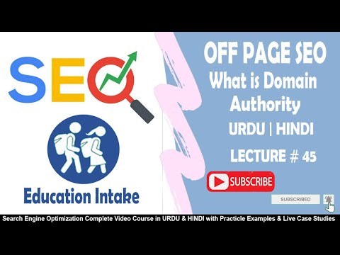 What is Domain Authority | OFF PAGE SEO| Lecture 45 | URDU & HINDI | SEO Training for Beginners 2020