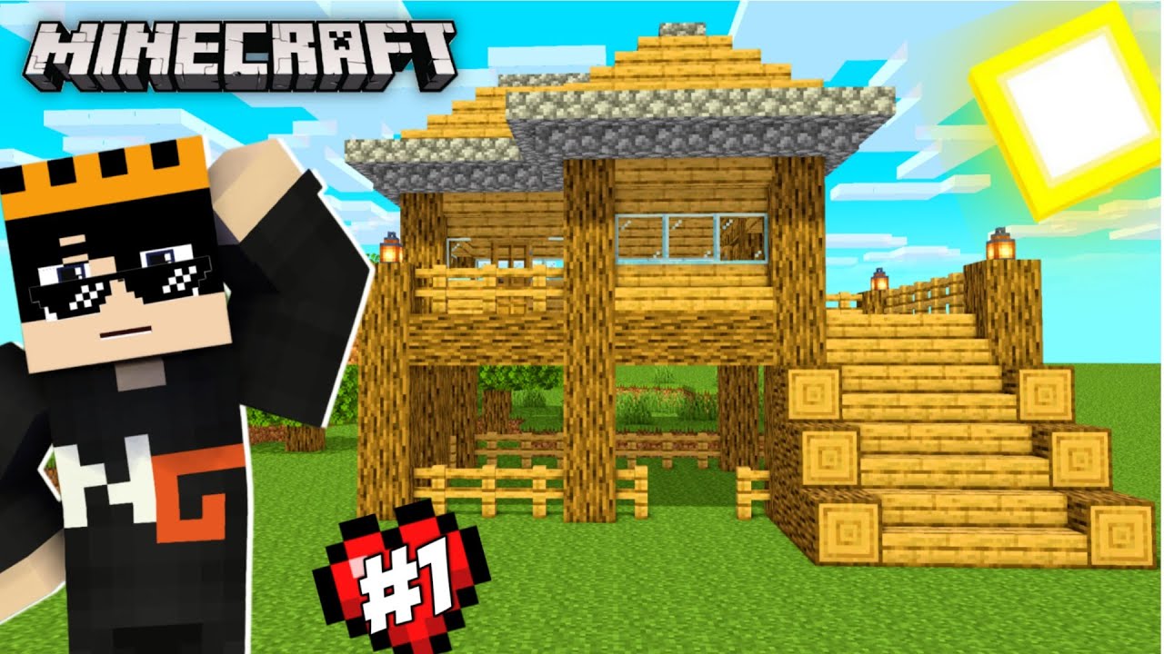 I MADE A STARTER HOUSE IN MINECRAFT SURVIVAL SERIES | SURVIVAL SERIES ...
