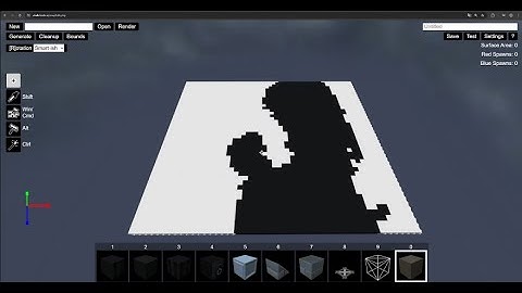 Bad Apple!! played in the Shell Shockers map editor