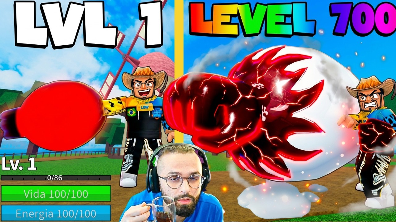 COLOQUEI R$1.000 EM UMA CONTA NÍVEL 1 NO Blox Fruits… E OLHA O QUE ACONTECEU 😳💥