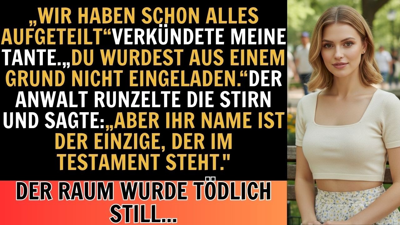 Meine Familie nannte mich undankbar & schloss mich von Omas Testamentverlesung aus–doch der Anwalt…