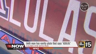 UA graduate goes head to head with ADOT over personalized license plate
