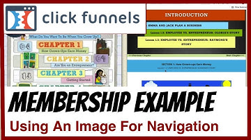 ClickFunnels Membership Sites - Membership Site with Image as Navigation in ClickFunnels