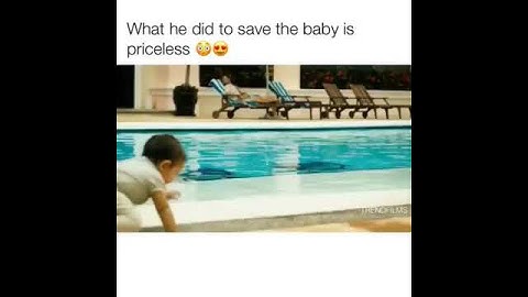 He jumped 100 ft to save his child**instruction not included movie **Priceless reaction