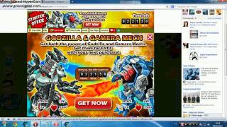 Hack Social Wars / Gamera mech---Godzilla Mech 2013 !!