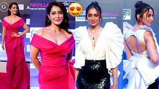 Raashi khanna And Rakul Preet Singh At The Pink Carpet Of Pinkvilla Style Awards Season 2 | CF