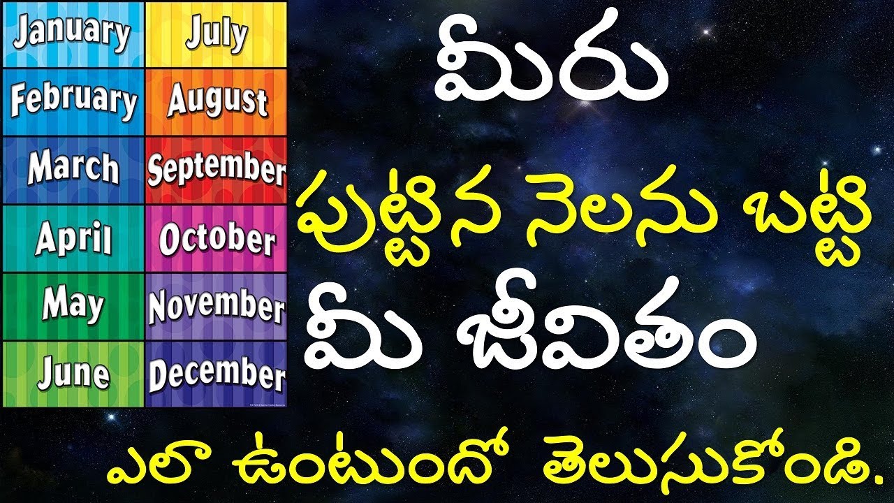 Know Your Personality Based on Your Birth Month||Month ...