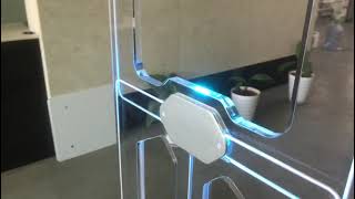 HF/UHF  gate access control Library books anti-theft EAS alarm system 13.56MHz uhf rfid gate reader