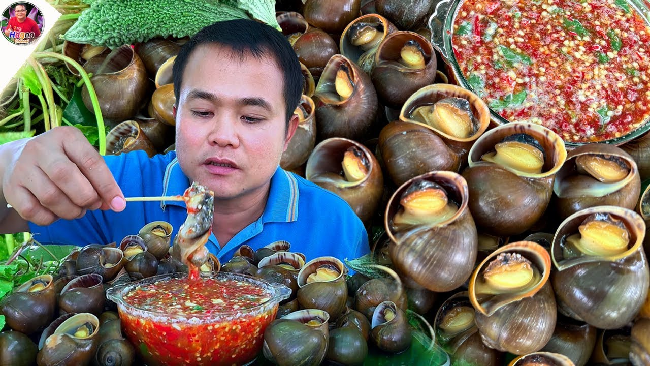 หอยโข่งนาตัวใหญ่ๆ เต็มปากเต็มคำ กรอบกรุบแซ่บๆ คัก