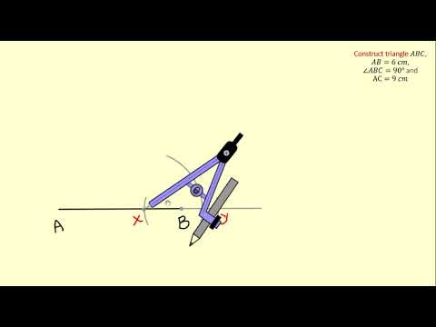 Constructing Triangles RHS (using compasses and ruler ONLY)