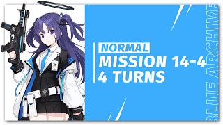 Blue Archive Mission 14-4 Normal 4 Turns