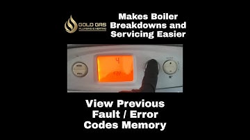 GLOWWORM ULTRACOM VIEW PREVIOUS FAULT / ERROR CODES  HISTORY / MEMORY LIST ULTRACOM CXI