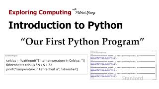 Famous Stanford CS105: Intro to Computers | 2021 | Lecture 16.2 Intro to Python: Our First Python Program Wealth