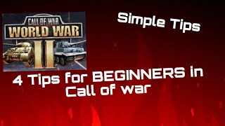 4 Tips for BEGINNERS in Call of war screenshot 4