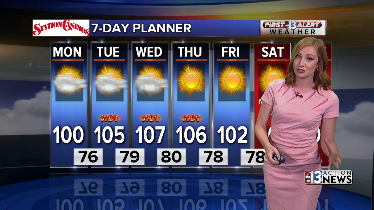 13 First Alert Las Vegas Weather June 9 Evening - YouTube