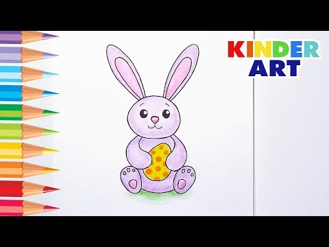 Как нарисовать пасхального кролика / зайца | How to draw Easter Bunny