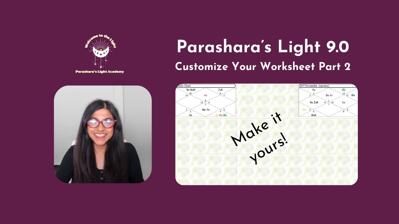 Parashara’s Light: Customize Your Chart Layout (Part 2) - YouTube