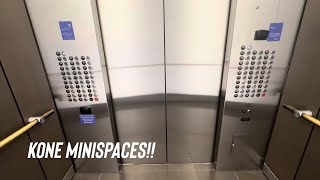 AWESOME 2018 KONE MiniSpace Traction Elevators at the HYATT Recently Seattle, WA