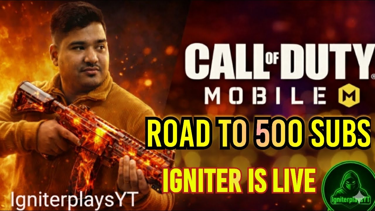 🔴Igniter Is LIVE || Road to 1K |COD MOBILE || Crazy Clutch & Aggressive Gameplay!