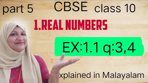 Chapter 1 Real Numbers Ex:1.1 q:3,4 CBSE maths class 10 in Malayalam @FaneMathsclassesFMC