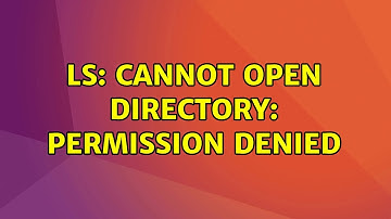 Ubuntu: ls: cannot open directory: Permission denied