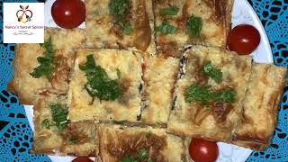 Easy and simple cheese phyllo recipe  جلاش بالجبنة سهل وسريع 