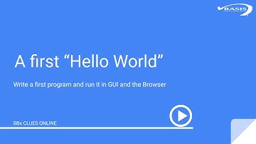 BBx Clues 2: A first "Hello World"