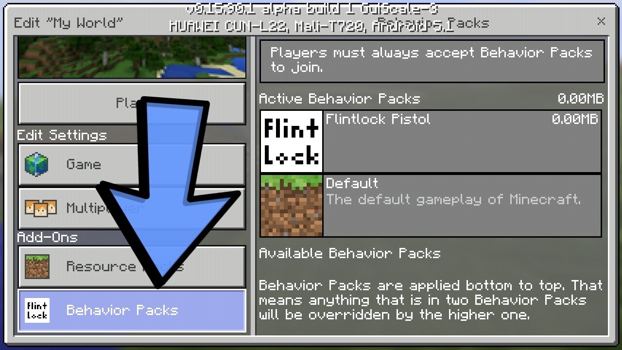 Cara Memakai / Memasang Behavior Pack + Addon!? - Minecraft PE (Pocket