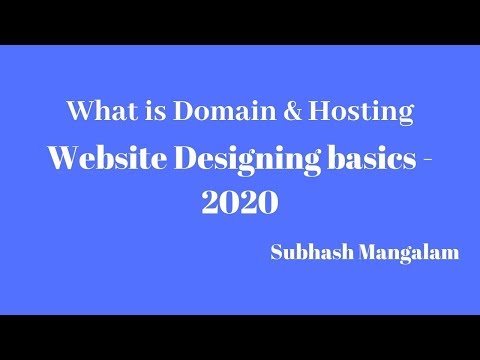 How to Buy Domain and Hosting - Website Designing Basics 2020