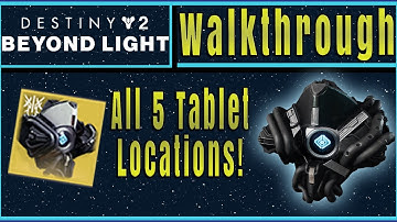 All Five Data Tablets For The Deep Stone Crypt Raid Ghost Shell