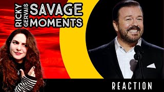 American Reacts - RICKY GERVAIS - Savage Moments!