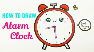 How to draw alarm clock | easy & cute drawing tutorial for beginner /
kids