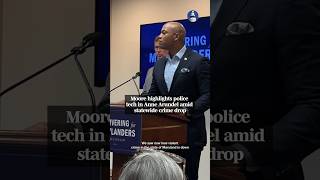 Moore highlights police tech in Anne Arundel amid statewide crime drop