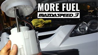 Mazdaspeed 3 - 6th Port Aux Fuel Install (Part 1) - DW300C In Tank Fuel Pump Upgrade