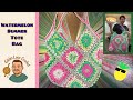 Watermelon Summer Tote Bag | Easy Beginner Friendly 13 Square Bag #makeitpremier #hipstercotton