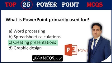 Top MS Power Point Basic Mcqs Questions with Answers || MS Office MCQs || Power Point