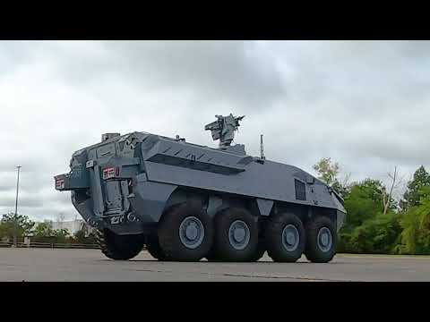 StrykerX Technology Demonstrator on the Move