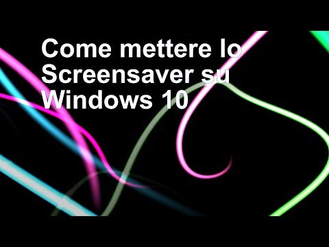 Video: Come Cambiare Lo Screensaver