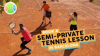 Semi-private tennis lessons in Barcelona | PROMO