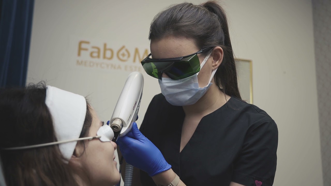 FabMed zamykanie naczynek laserem Alma Harmony XL Nd:YAG