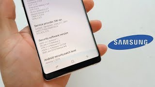 Samsung Galaxy Note8 January 2018 security patch update rolling out