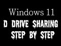 D drive sharing step by step hindi