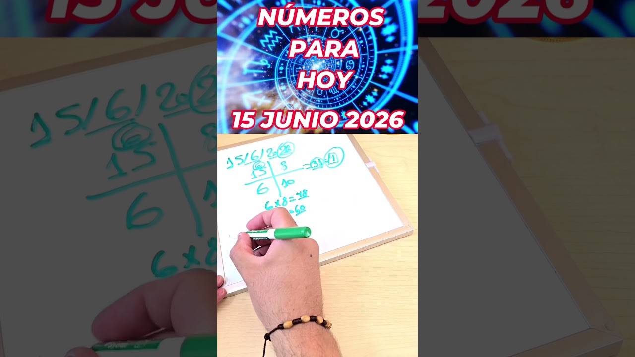 15 Junio 2026 Números que más salen hoy #lottery #numerologia #loteria