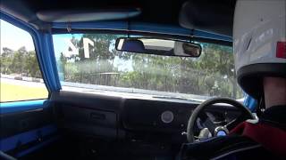 SCMSA Rnd 1 2016 - Corolla vs Commodore race in car footage
