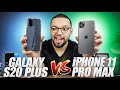 GALAXY S20+ vs. iPHONE 11 PRO MAX! | batalha de GIGANTES! APPLE x SAMSUNG!!!