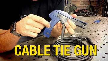 Quick Tip - Professional Cable Tie Gun - Fasten & Cut Cable Ties in One Motion - Eastwood