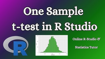 One Sample T test in R Studio | Inferential Statistics | R Tutor Online